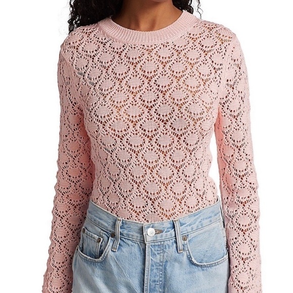 NWOT Rachel Comey pink knit top size large. Perfect condition. Never worn. - Picture 4 of 7